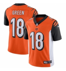 Youth Nike Cincinnati Bengals #18 A.J. Green Vapor Untouchable Limited Orange Alternate NFL Jersey Youth Nike Cincinnati Bengals #18 A.J. Green Vapor Untouchable Limited Orange Alternate NFL Jersey