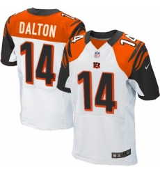 Men's Nike Cincinnati Bengals #14 Andy Dalton Elite White NFL Jersey