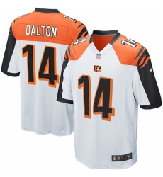 Men's Nike Cincinnati Bengals #14 Andy Dalton Game White NFL Jersey