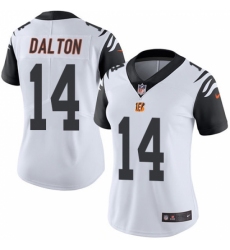 Women's Nike Cincinnati Bengals #14 Andy Dalton Limited White Rush Vapor Untouchable NFL Jersey