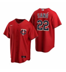 Men's Nike Minnesota Twins #22 Miguel Sano Red Alternate Stitched Baseball Jersey