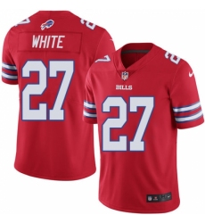 Men's Nike Buffalo Bills #27 Tre'Davious White Limited Red Rush Vapor Untouchable NFL Jersey