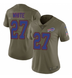 Women's Nike Buffalo Bills #27 Tre'Davious White Limited Olive 2017 Salute to Service NFL Jersey