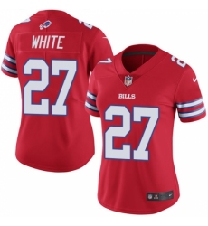 Women's Nike Buffalo Bills #27 Tre'Davious White Limited Red Rush Vapor Untouchable NFL Jersey