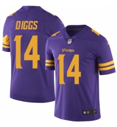 Men's Nike Minnesota Vikings #14 Stefon Diggs Limited Purple Rush Vapor Untouchable NFL Jersey