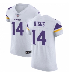 Men's Nike Minnesota Vikings #14 Stefon Diggs White Vapor Untouchable Elite Player NFL Jersey