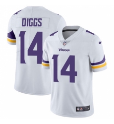 Men's Nike Minnesota Vikings #14 Stefon Diggs White Vapor Untouchable Limited Player NFL Jersey