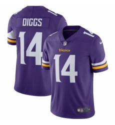 Youth Nike Minnesota Vikings #14 Stefon Diggs Purple Team Color Vapor Untouchable Limited Player NFL Jersey