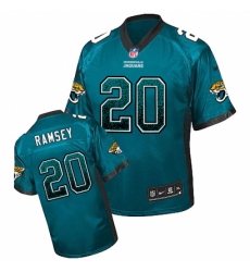 Men's Nike Jacksonville Jaguars #20 Jalen Ramsey Limited Teal Green Drift Fashion NFL Jersey