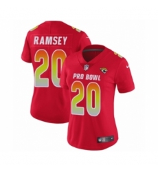 Women's Nike Jacksonville Jaguars #20 Jalen Ramsey Limited Red AFC 2019 Pro Bowl NFL Jersey