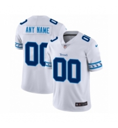 Men's Tennessee Titans Customized White Team Logo Cool Edition Jersey