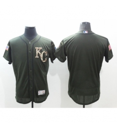 Kansas City Royals Blank Green Salute to Service Jersey