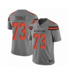 Men's Cleveland Browns #73 Joe Thomas Limited Gray Inverted Legend Football Jersey