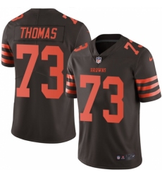 Men's Nike Cleveland Browns #73 Joe Thomas Limited Brown Rush Vapor Untouchable NFL Jersey