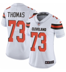 Women's Nike Cleveland Browns #73 Joe Thomas White Vapor Untouchable Limited Player NFL Jersey