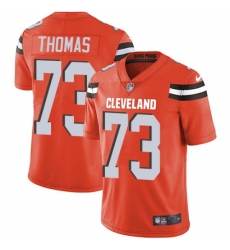 Youth Nike Cleveland Browns #73 Joe Thomas Orange Alternate Vapor Untouchable Limited Player NFL Jersey