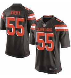 Men's Nike Cleveland Browns #55 Genard Avery Game Brown Team Color NFL Jersey