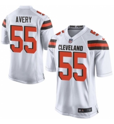 Men's Nike Cleveland Browns #55 Genard Avery Game White NFL Jersey