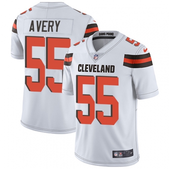 Men's Nike Cleveland Browns #55 Genard Avery White Vapor Untouchable Limited Player NFL Jersey Men's Nike Cleveland Browns #55 Genard Avery White Vapor Untouchable Limited Player NFL Jersey