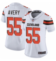 Women's Nike Cleveland Browns #55 Genard Avery White Vapor Untouchable Limited Player NFL Jersey
