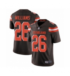 Men's Cleveland Browns #26 Greedy Williams Brown Team Color Vapor Untouchable Limited Player Football Jersey