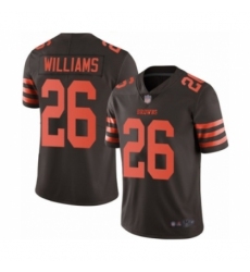 Men's Cleveland Browns #26 Greedy Williams Limited Brown Rush Vapor Untouchable Football Jersey
