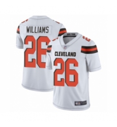 Men's Cleveland Browns #26 Greedy Williams White Vapor Untouchable Limited Player Football Jersey