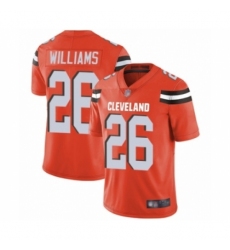 Youth Cleveland Browns #26 Greedy Williams Orange Alternate Vapor Untouchable Limited Player Football Jersey