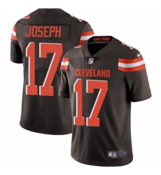 Men's Nike Cleveland Browns #17 Greg Joseph Brown Team Color Vapor Untouchable Limited Player NFL Jersey