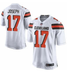 Men's Nike Cleveland Browns #17 Greg Joseph Game White NFL Jersey
