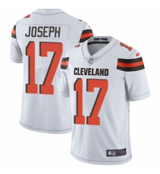 Men's Nike Cleveland Browns #17 Greg Joseph White Vapor Untouchable Limited Player NFL Jersey