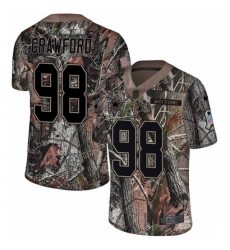 Men's Nike Dallas Cowboys #98 Tyrone Crawford Camo Rush Realtree Limited NFL Jersey