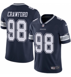 Youth Nike Dallas Cowboys #98 Tyrone Crawford Navy Blue Team Color Vapor Untouchable Limited Player NFL Jersey