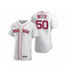 Men Boston Red Sox #50 Mookie Betts Nike White 2020 Authentic Jersey