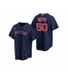 Youth Boston Red Sox #50 Mookie Betts Nike Navy Replica Alternate Jersey