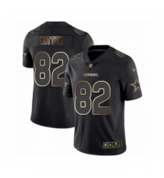 Men's Dallas Cowboys #82 Jason Witten Black Gold Vapor Untouchable Limited Football Jersey