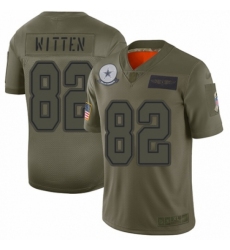 Men's Dallas Cowboys #82 Jason Witten Limited Camo 2019 Salute to Service Football Jersey