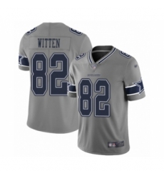 Men's Dallas Cowboys #82 Jason Witten Limited Gray Inverted Legend Football Jersey