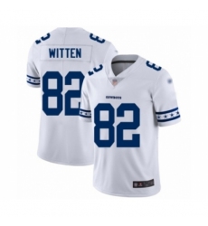 Men's Dallas Cowboys #82 Jason Witten White Team Logo Fashion Limited Football Jersey