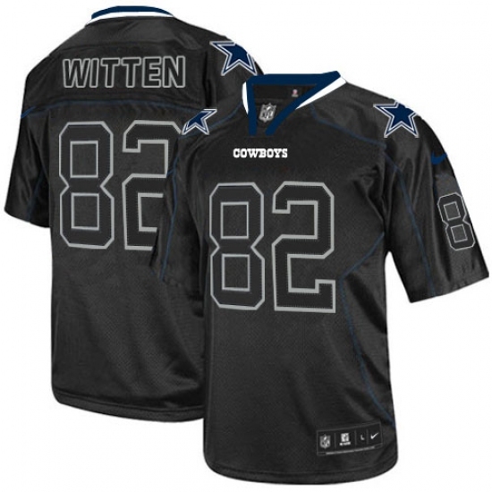 Men's Nike Dallas Cowboys #82 Jason Witten Elite Lights Out Black NFL Jersey Men's Nike Dallas Cowboys #82 Jason Witten Elite Lights Out Black NFL Jersey