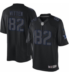 Men's Nike Dallas Cowboys #82 Jason Witten Limited Black Impact NFL Jersey