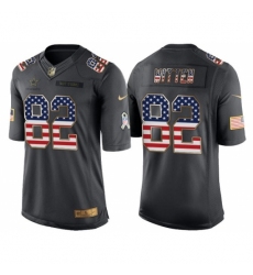 Men's Nike Dallas Cowboys #82 Jason Witten Limited Black USA Flag Salute To Service NFL Jersey