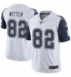 Men's Nike Dallas Cowboys #82 Jason Witten Limited White Rush Vapor Untouchable NFL Jersey