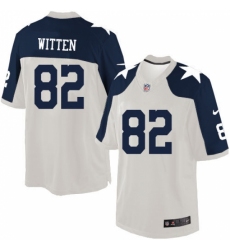 Men's Nike Dallas Cowboys #82 Jason Witten Limited White Throwback Alternate NFL Jersey