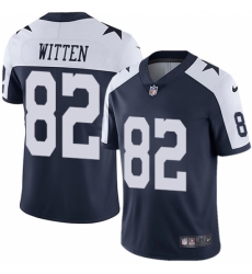 Men's Nike Dallas Cowboys #82 Jason Witten Navy Blue Throwback Alternate Vapor Untouchable Limited Player NFL Jersey