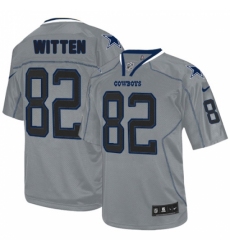 Youth Nike Dallas Cowboys #82 Jason Witten Elite Lights Out Grey NFL Jersey