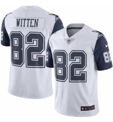 Youth Nike Dallas Cowboys #82 Jason Witten Limited White Rush Vapor Untouchable NFL Jersey