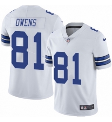 Men's Nike Dallas Cowboys #81 Terrell Owens White Vapor Untouchable Limited Player NFL Jersey