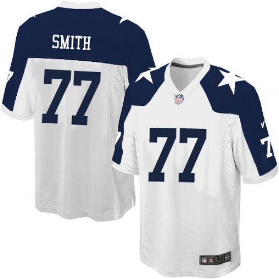 Men's Nike Dallas Cowboys #77 Tyron Smith Game White Throwback Alternate NFL Jersey Men's Nike Dallas Cowboys #77 Tyron Smith Game White Throwback Alternate NFL Jersey
