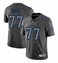 Men's Nike Dallas Cowboys #77 Tyron Smith Gray Static Vapor Untouchable Limited NFL Jersey